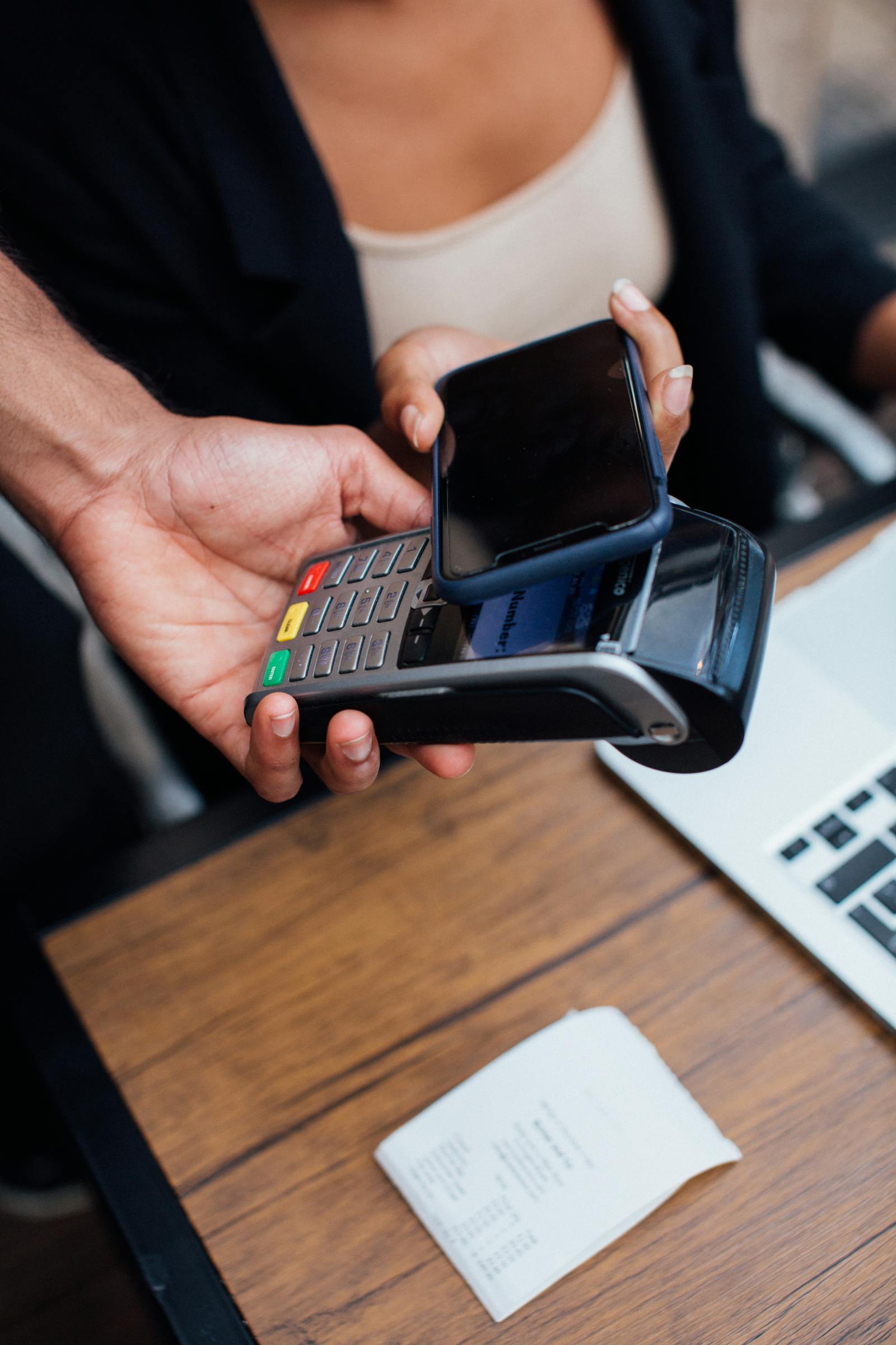 Paiement sans contact au terminal
